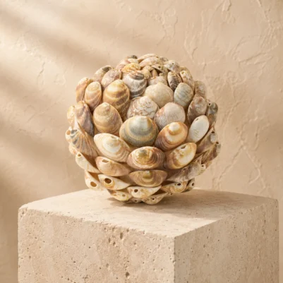 Suspension verticale en coquillages &laquo; Perles de Mer &raquo;