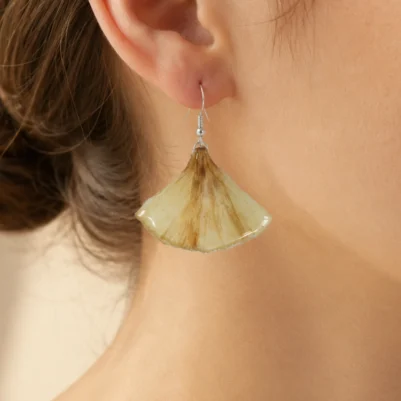 Boucles d&rsquo;oreilles Feuillage Clair