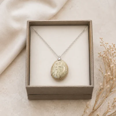 Pendentif &Eacute;clat de Pierre Naturelle
